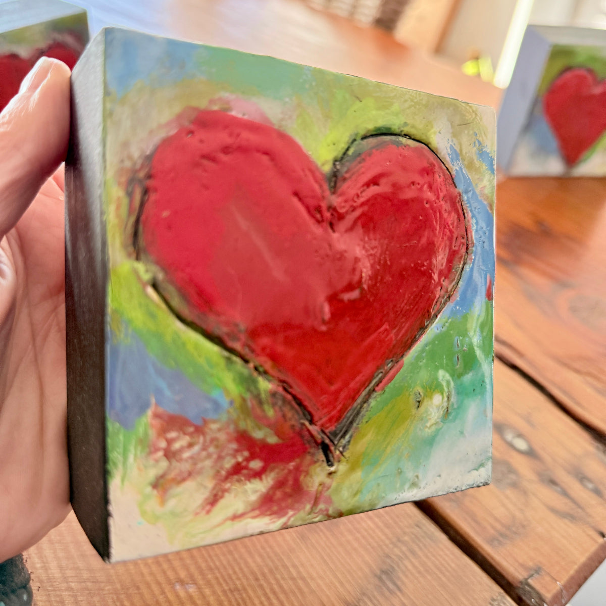 Sweet-hearts (Original Encaustic art pieces)