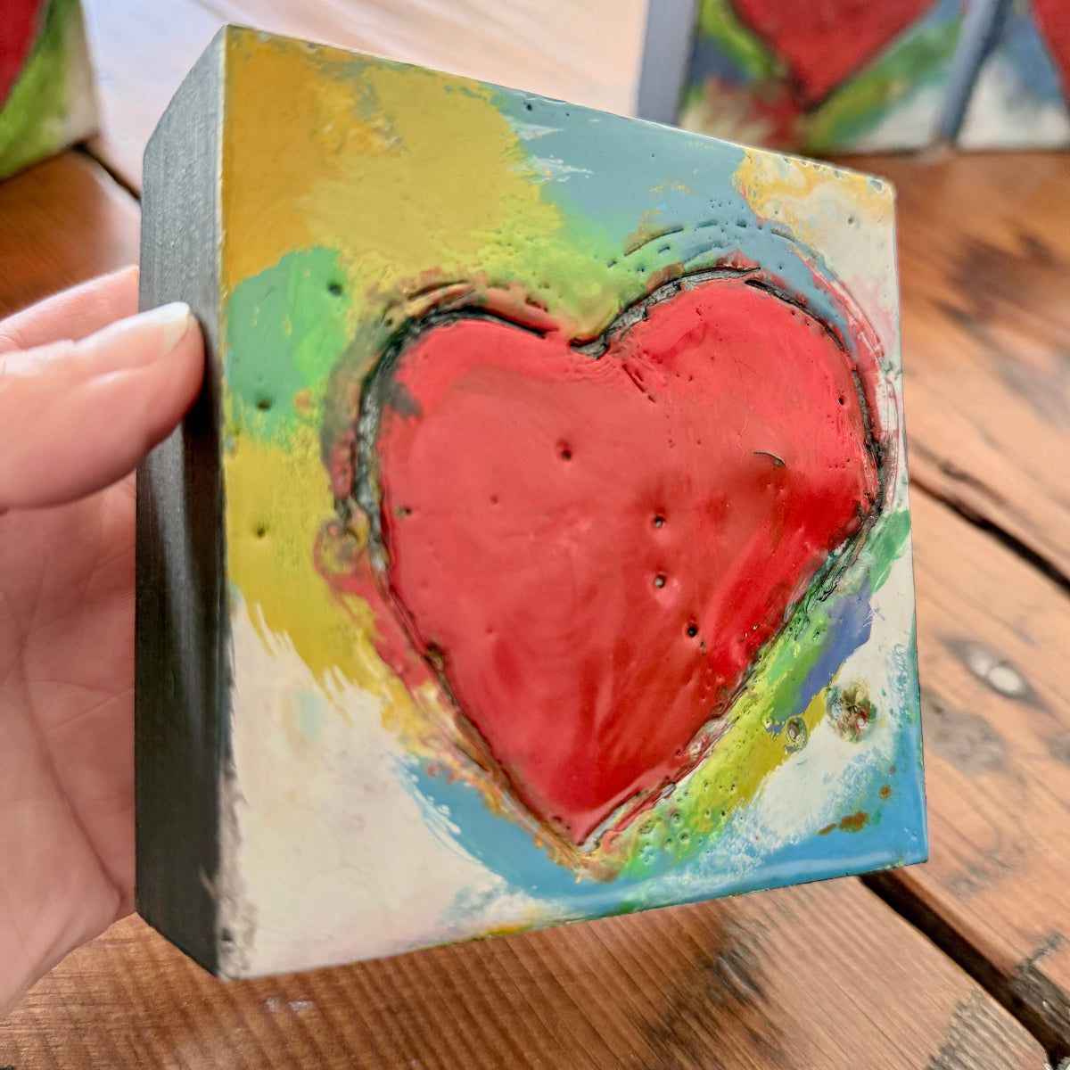 Sweet-hearts (Original Encaustic art pieces)