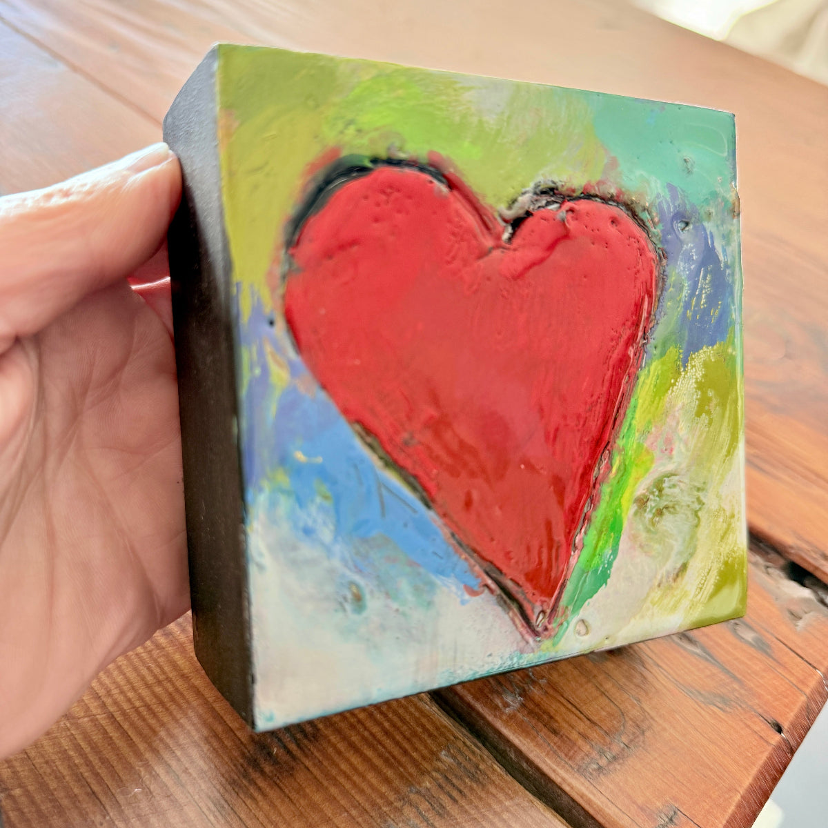 Sweet-hearts (Original Encaustic art pieces)